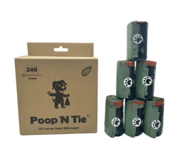 beyondGREEN Dog Waste Bags - Poop Bag on Roll with Core - Park Dispenser Refills - Sustainable Bags