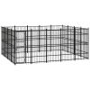 Outdoor Dog Kennel Steel 198.4 ftÂ¬â‰¤
