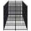 Outdoor Dog Kennel Steel 158.8 ftÂ¬â‰¤