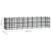 Outdoor Dog Kennel Steel 178.6 ftÂ¬â‰¤
