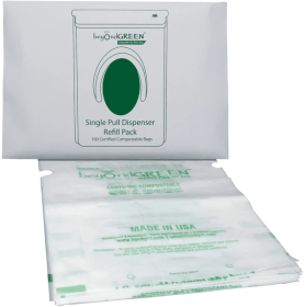 beyondGREEN Dog Waste Bags - Poop Bags on Folded Rolls - Sustainable Bags (Color: Green, size: 9" x 12"(Bag))