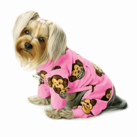 Playful Dinosaur Flannel Pajamas (Color: White, size: small)