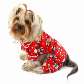 Knit Cotton Pajamas with Ocean Pals (Color: White, size: large)