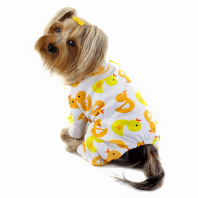 Knit Cotton Pajamas with Early Birdies (Color: Green, size: small)