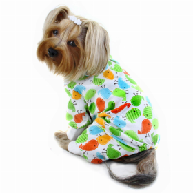 Knit Cotton Pajamas with Ocean Pals (Color: White, size: small)