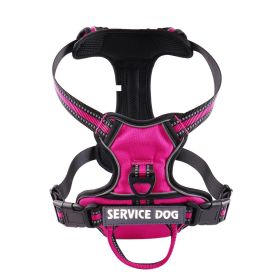 Oxford Cloth Strap Personalized Dog Back (Option: Rose Red-L)