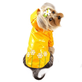 Raincoat Bodysuit with Reflective Stripes & Matching Pouch (size: small)