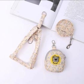 Pet Supplies Dog Vest Type Traction Rope (Option: Yellow-M)