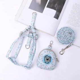 Pet Supplies Dog Vest Type Traction Rope (Option: Blue-M)