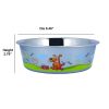 Multi Print Stainless Steel Dog Bowl By Bella N Chaser